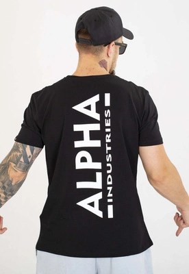 T-shirt Alpha Industries Back Print 128507 czarny