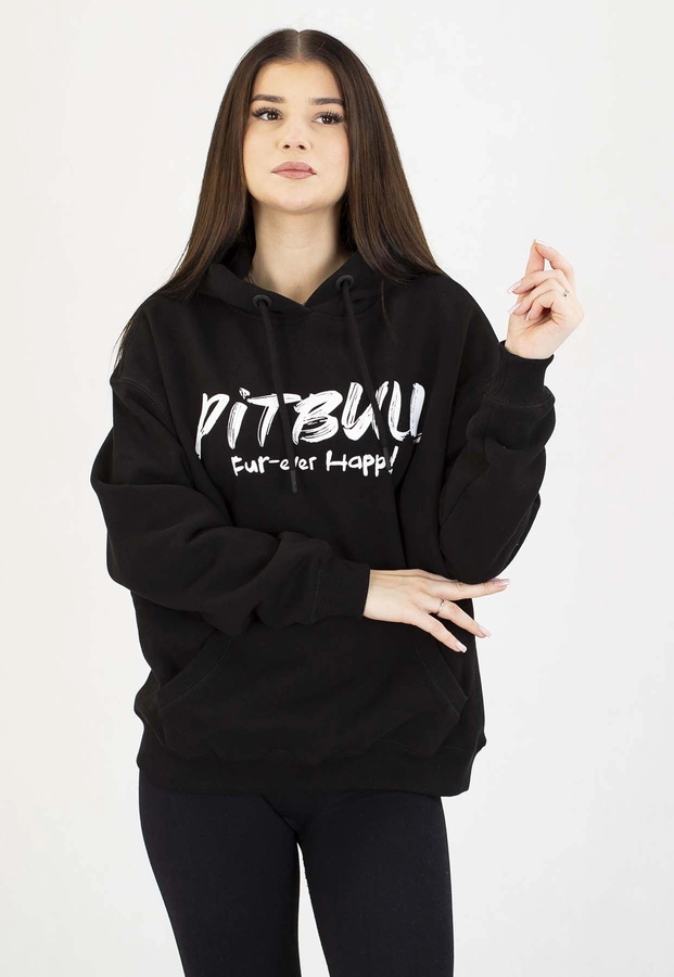 Bluza Pit Bull Z Kapturem Oversize Puppy 2 czarna
