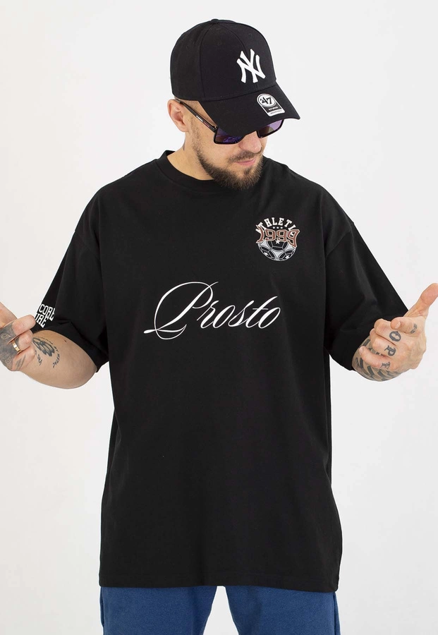 T-shirt Prosto Oversize Football Fan czarny