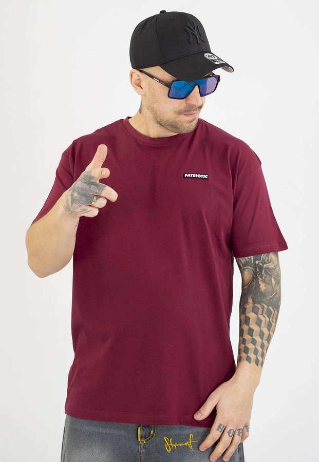 T-shirt Patriotic Futura Mini Slice bordowy
