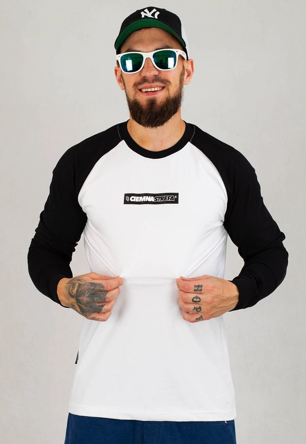 Longsleeve Ciemna Strefa CS Classic czarno biały