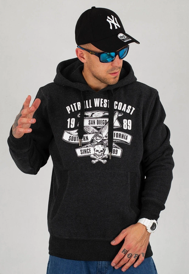 Bluza Pit Bull Oldschool Razor grafitowa