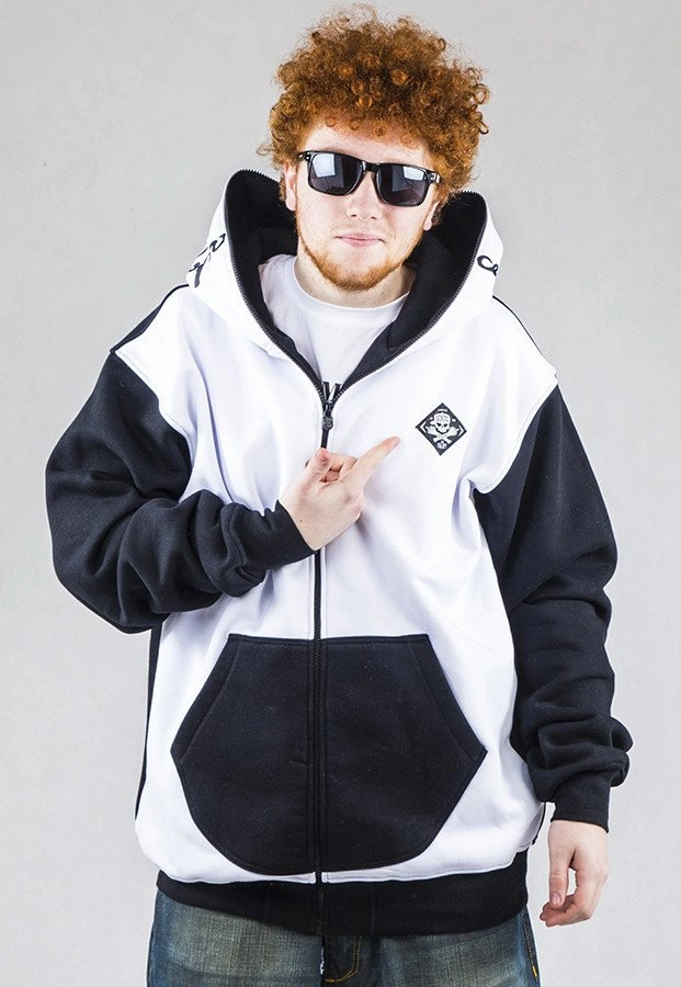 Bluza Stoprocent New Pash biało czarna