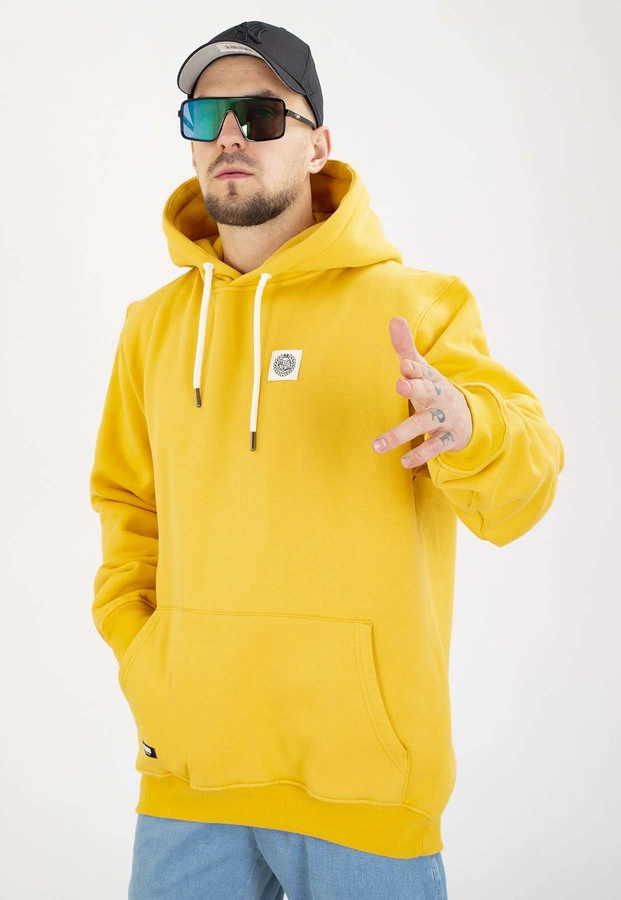 Bluza Mass Z Kapturem Patch żółta