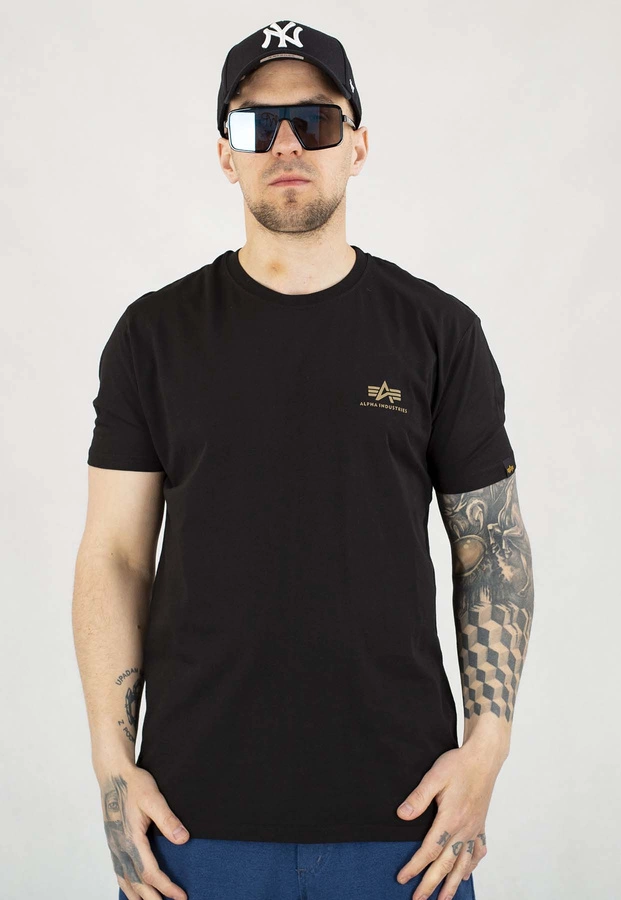 T-shirt Alpha Industries Back Print 128507CP czarny camo