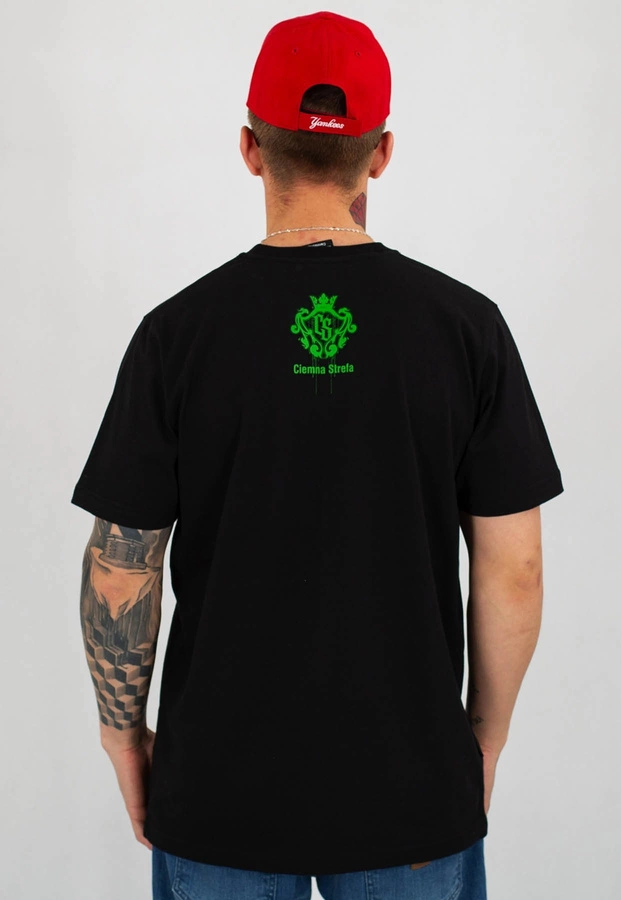 T-shirt Ciemna Strefa Zepsuty Klimat czarno zielony