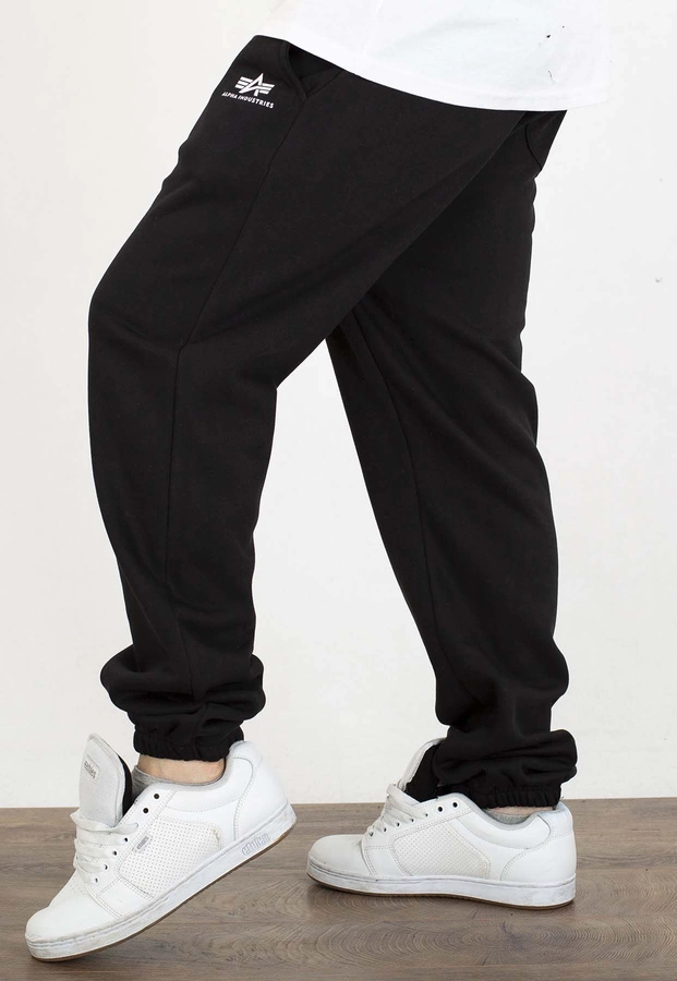 Dresy Alpha Industries Jogger Basic Small Logo II 156370 czarne