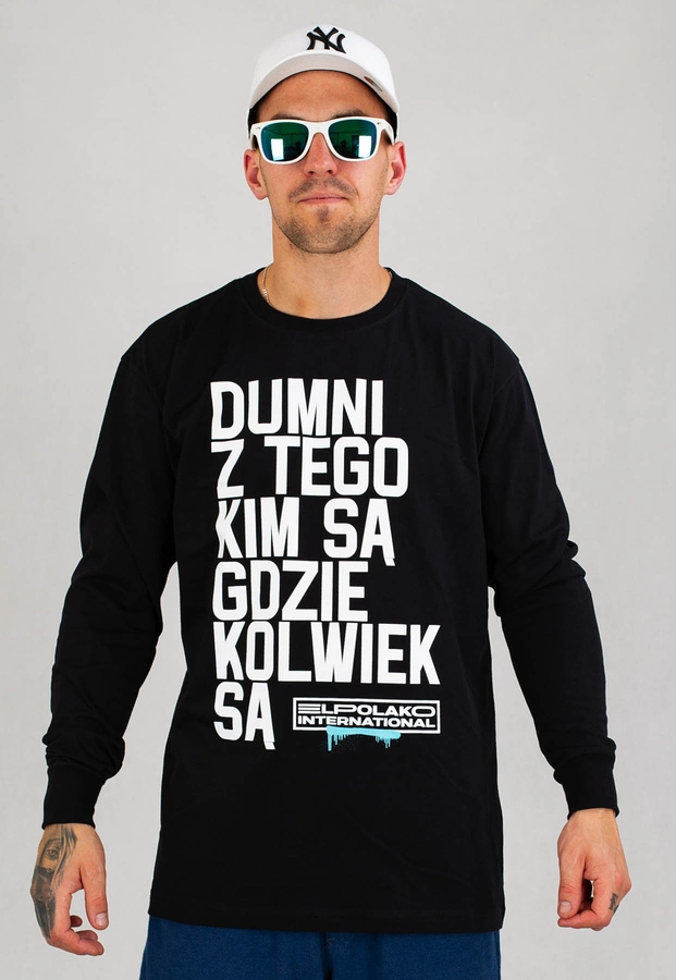 Longsleeve El Polako Dumni International czarny