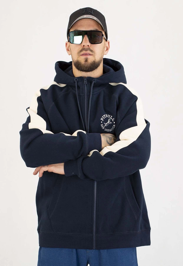 Bluza Pit Bull Z Kapturem ZIP San Diego CA dark navy