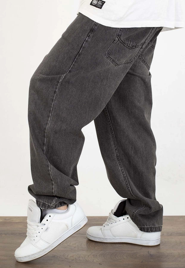 Spodnie Mass Jeans Baggy Fit Slang black washed