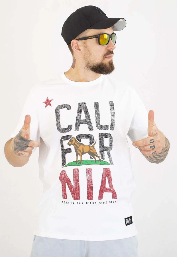 T-shirt Pit Bull California 170 white