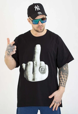 T-shirt Stoprocent Fuck czarny