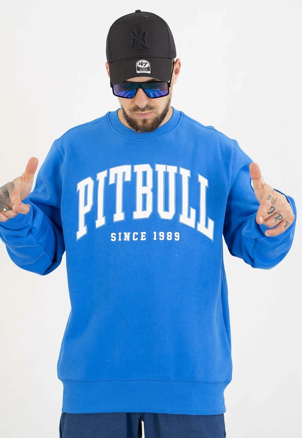 Bluza Pit Bull Bez Kaptura Norton azurre blue