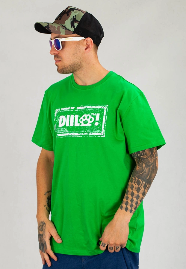 T-shirt Diil Damage zielony