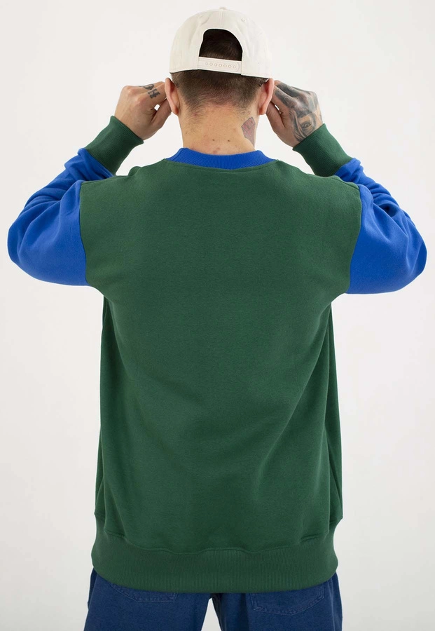 Bluza Diil Bez Kaptura Small Double zielono chabrowa