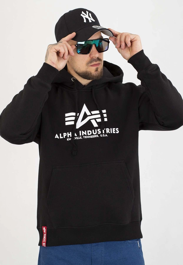 Bluza Alpha Industries Z Kapturem Basic 178312 czarna