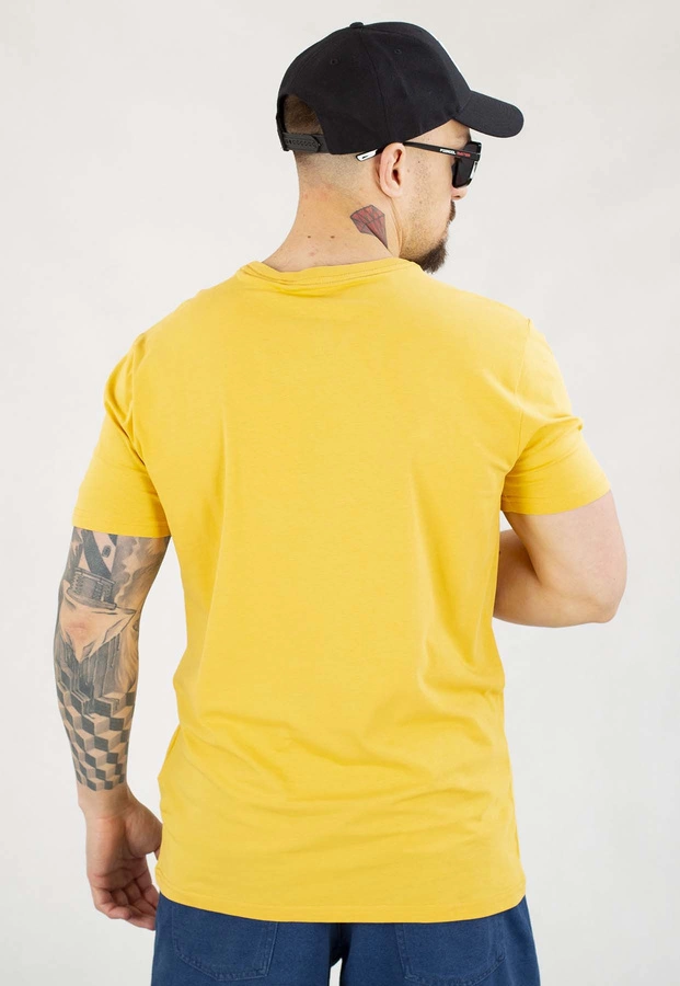T-shirt Pit Bull Slim San Diego CA Small Logo 140 pale yellow