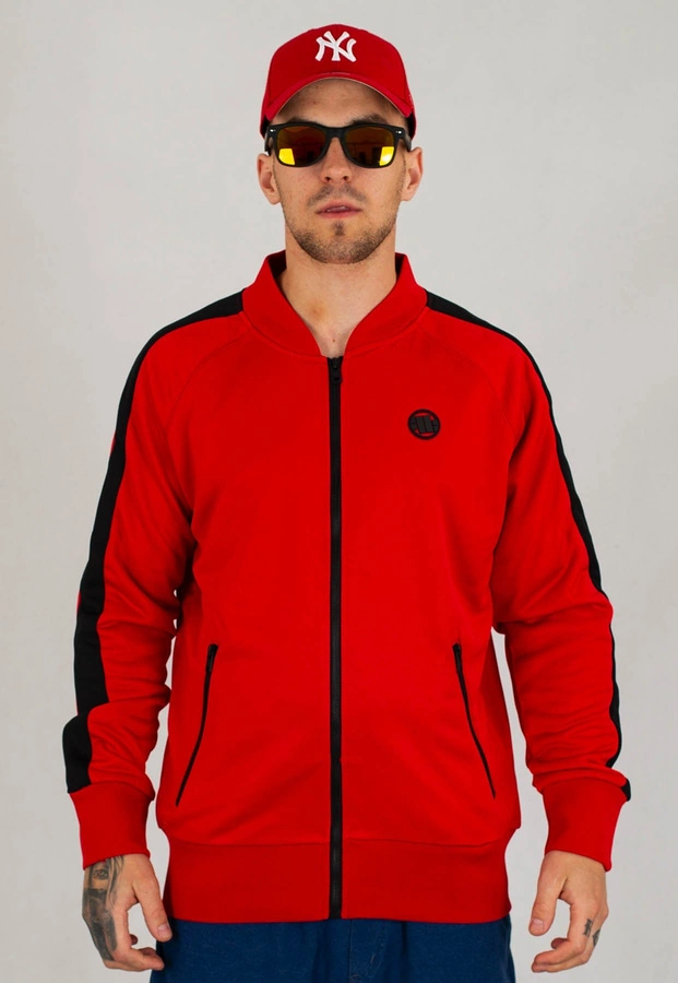 Bluza Pit Bull Oldschool ZIP Raglan czerwona