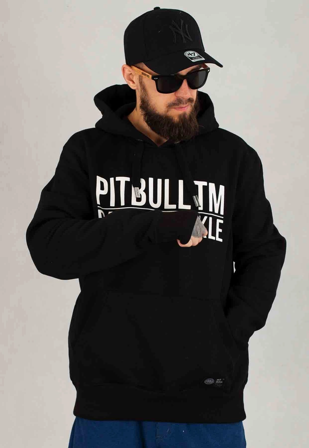 Bluza Pit Bull Z Kapturem Bare Knuckle czarna