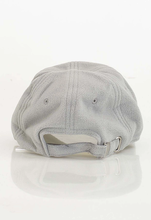 Czapka 6 Panel Prosto Fleece szara