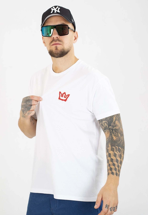 T-shirt Jigga Wear Color Spray biały i czarny