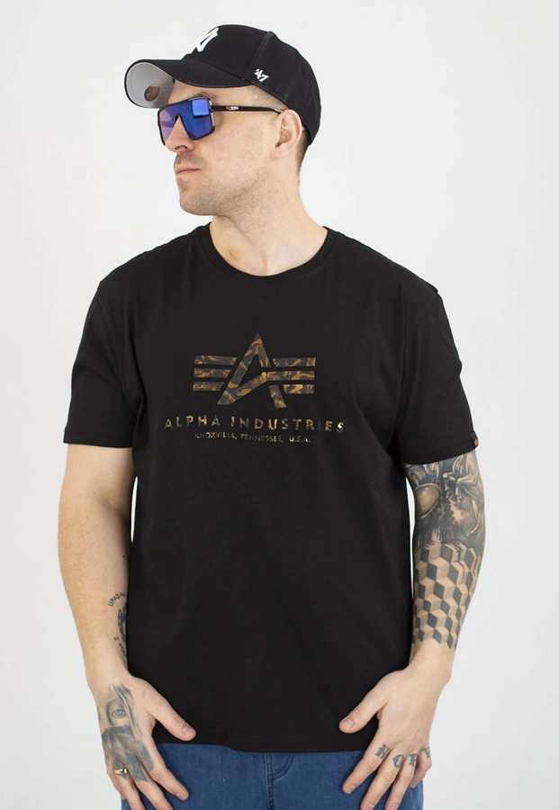 T-shirt Alpha Industries Basic Effect Print 100501Ep czarny