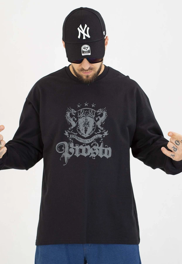 Longsleeve Prosto Crest czarny