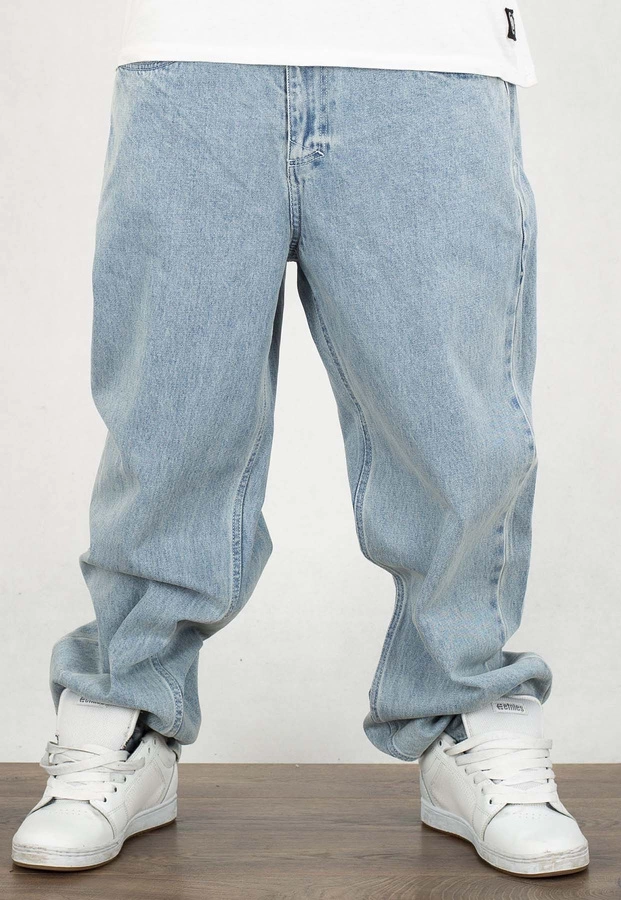 Spodnie Mass Jeans Baggy Fit Slang light blue