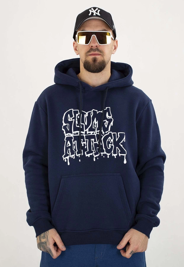 Bluza RPS Rychu Peja Solufka Z Kapturem Old Logo Mono granatowa