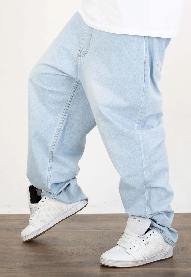 Spodnie Lucky Dice Baggy LD Clothing light blue jeans