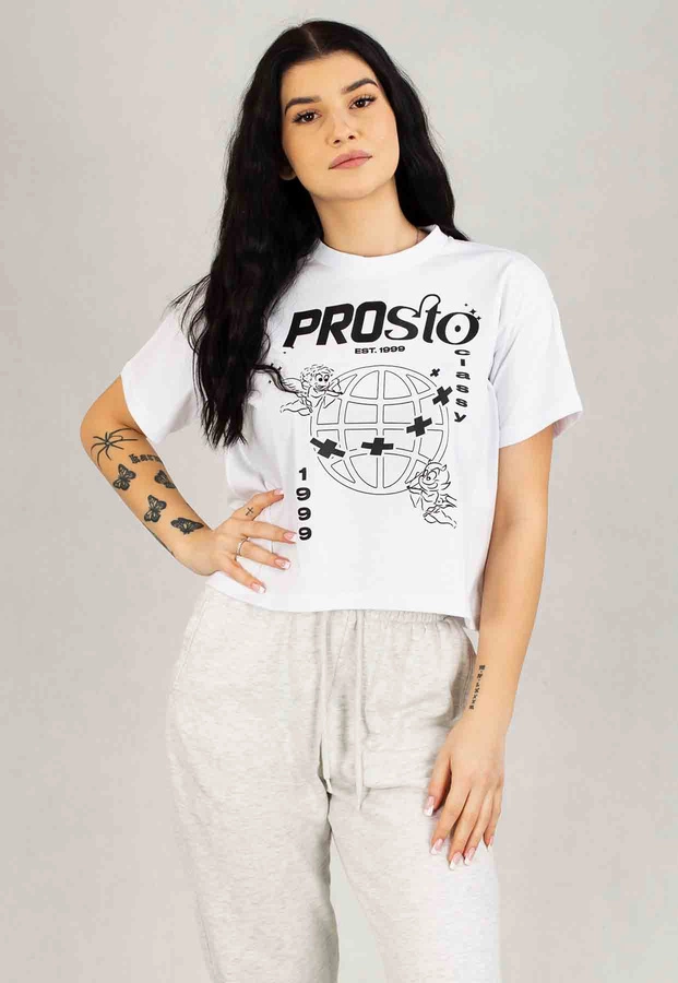 T-shirt Prosto Devangel biały