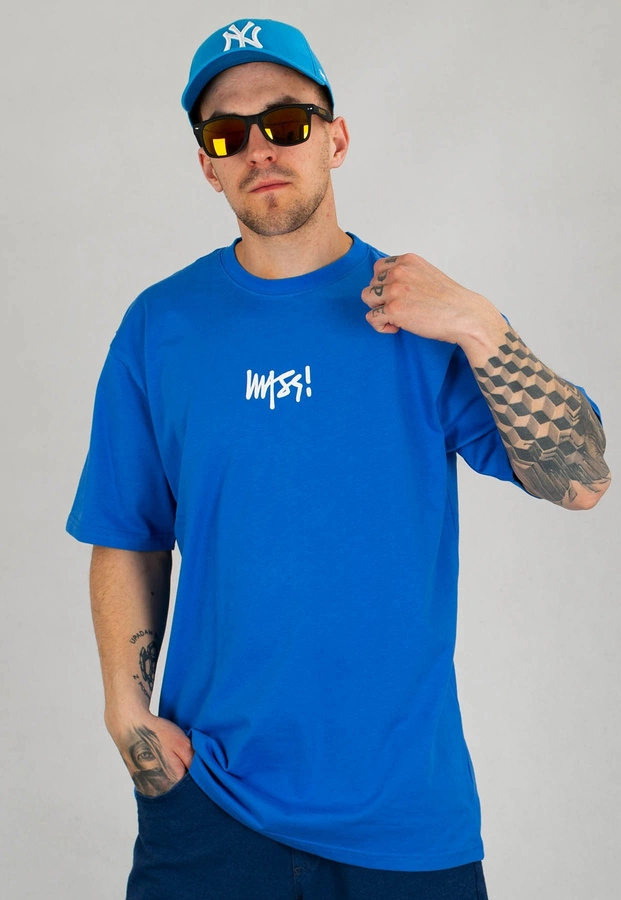 T-shirt Mass Signature Small Logo niebieski
