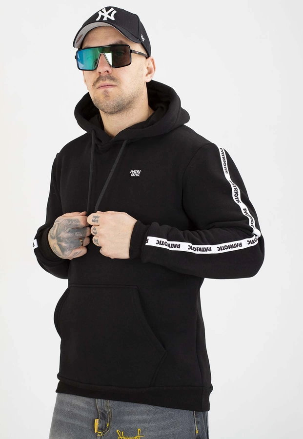 Bluza Patriotic Z Kapturem CLS App Tape czarna