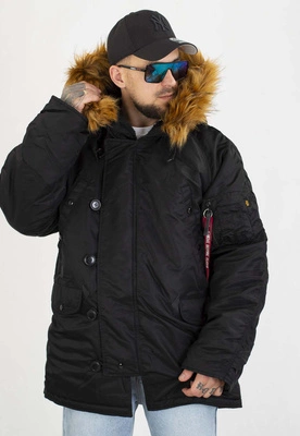 Kurtka Alpha Industries Zimowa N-3B Heritage 100106 czarna