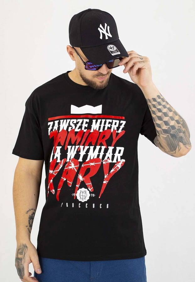 T-shirt Chada Proceder Wymiar Kary czarny