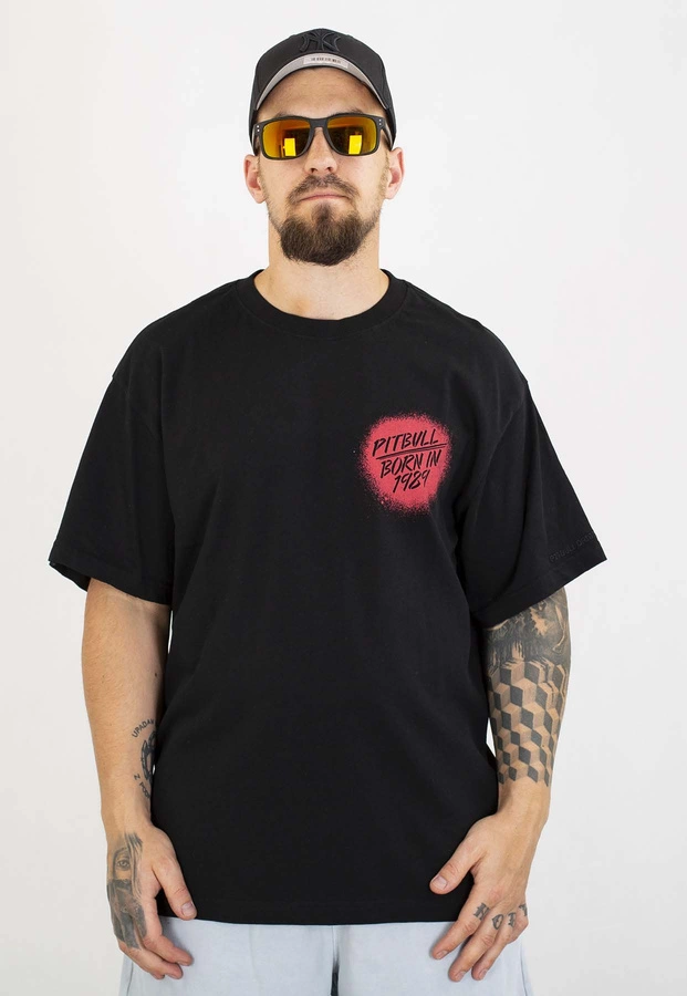 T-shirt Pit Bull Loose Fit Graffiti 210 black