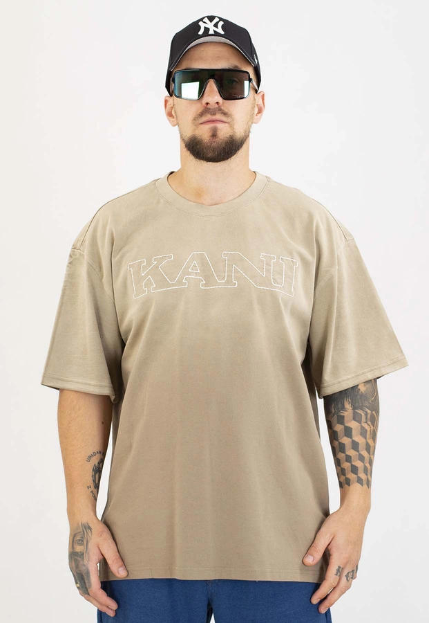 T-shirt Karl Kani Retro Washed PD00007529 brązowy