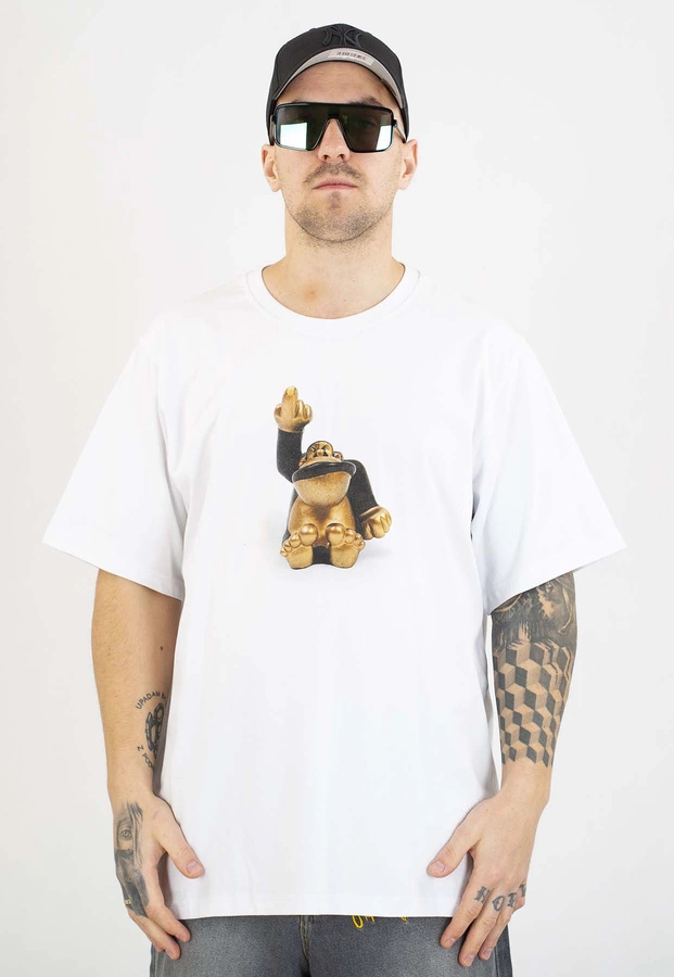 T-shirt Stoprocent Gorilla Figur Photo biały