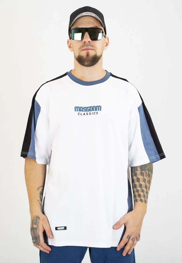 T-shirt Mass Drift biały