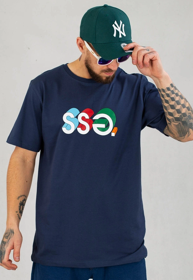 T-Shirt SSG 3D Colors granatowy