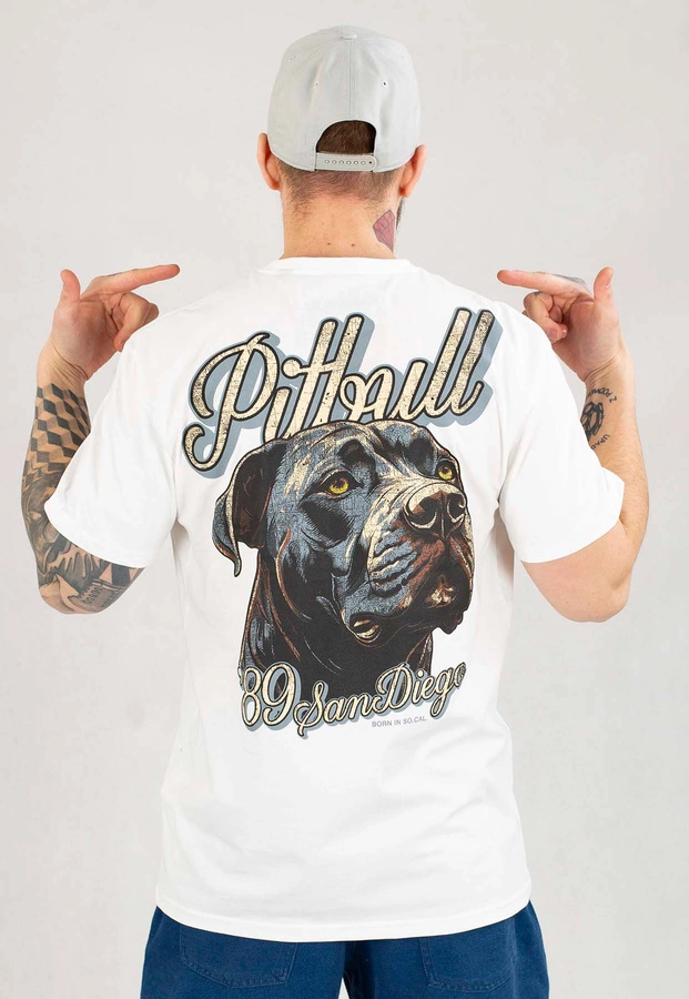 T-shirt Pit Bull Original biały