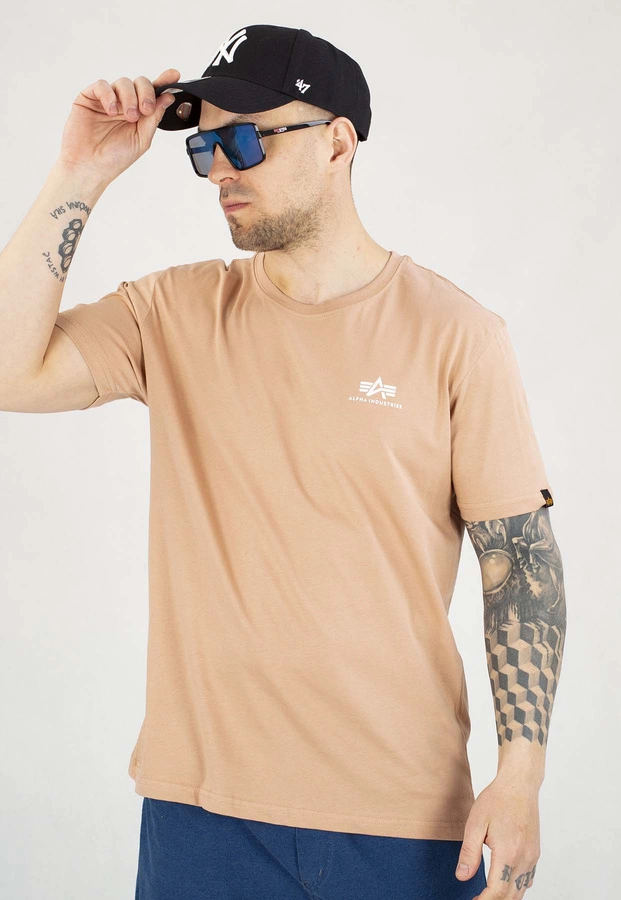T-shirt Alpha Industries Basic Small Logo 188505 łososiowy