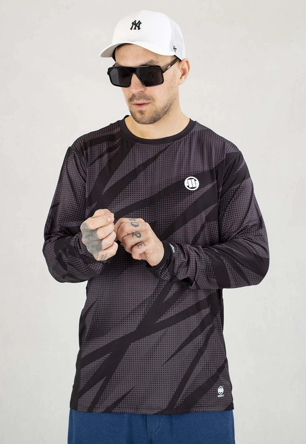 Longsleeve Pit Bull Sportowy Mesh Performance Pro Plus Dot Camo II szary