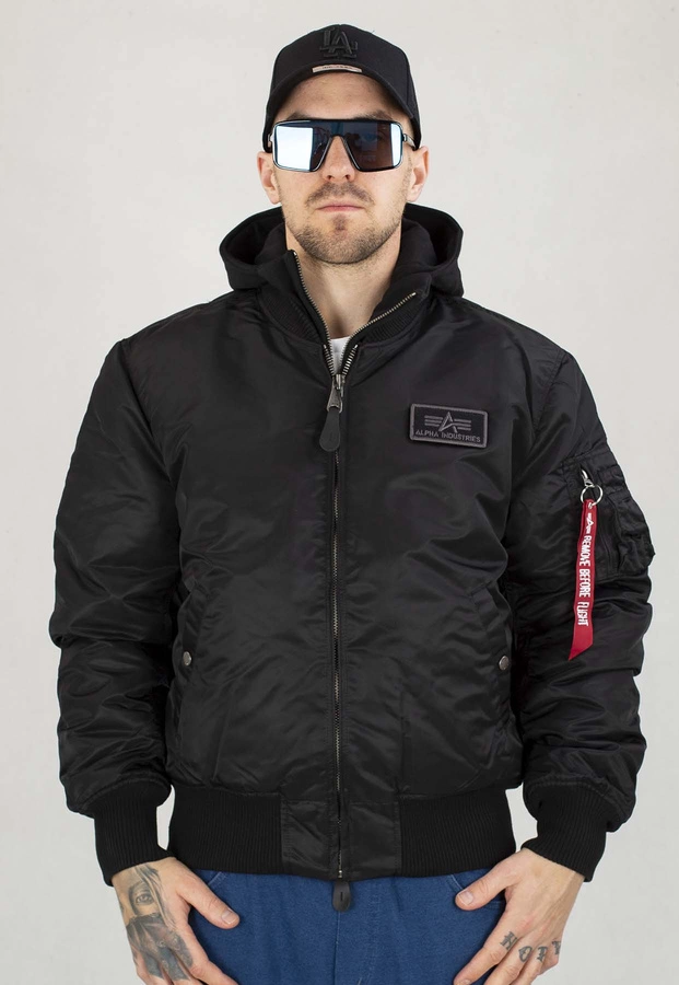 Kurtka Alpha Industries Zimowa MA-1D-Tec 183110 czarno czarna