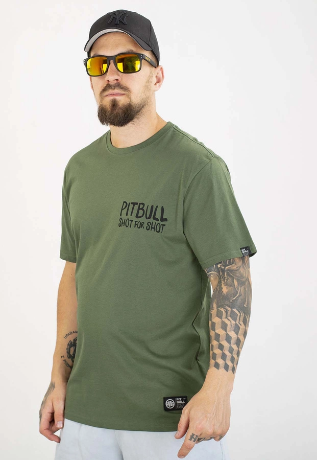 T-shirt Pit Bull Shot For Shot 170 sage green