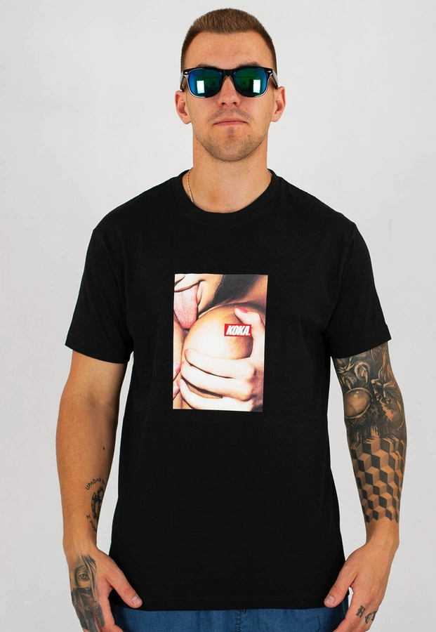 T-shirt Koka Lick czarny