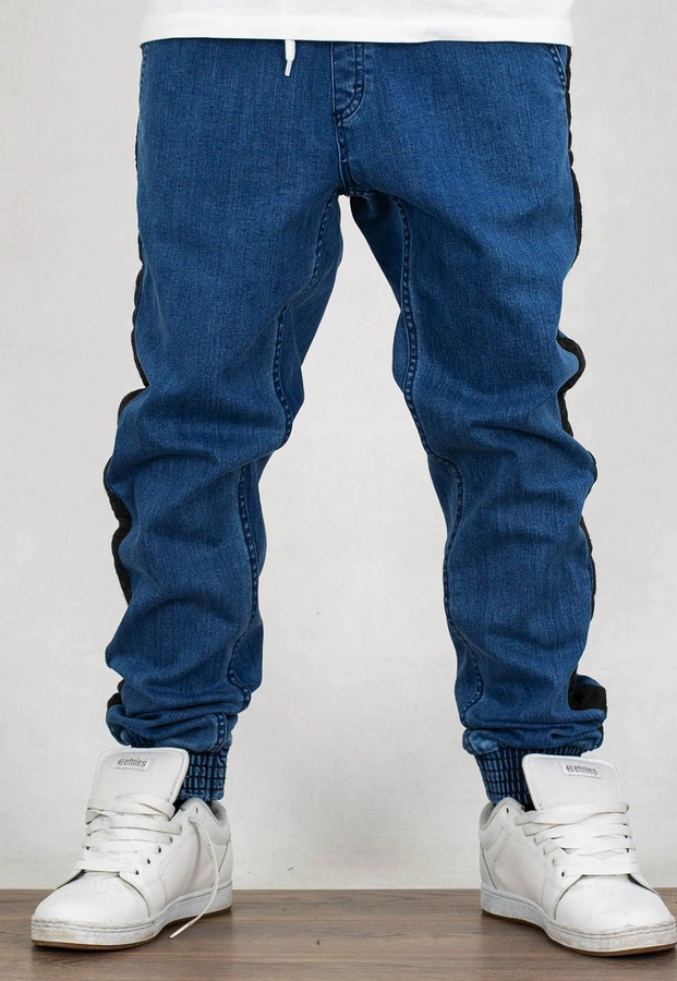 Spodnie SSG Jogger Jeans Czarny Lampas light