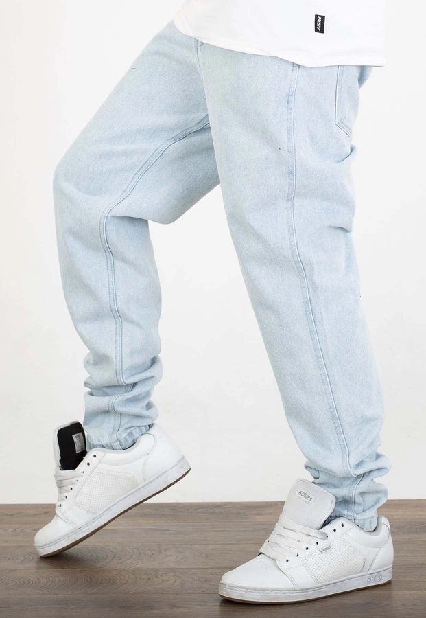 Spodnie Karl Kani Tapered Five Pocket Denim Small Signature 6000427 bleached blue