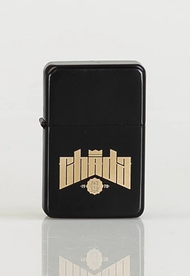 Zapalniczka Chada Kastet Logo Alu czarna