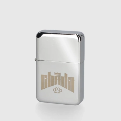 Zapalniczka Chada Kastet Logo Alu srebrna